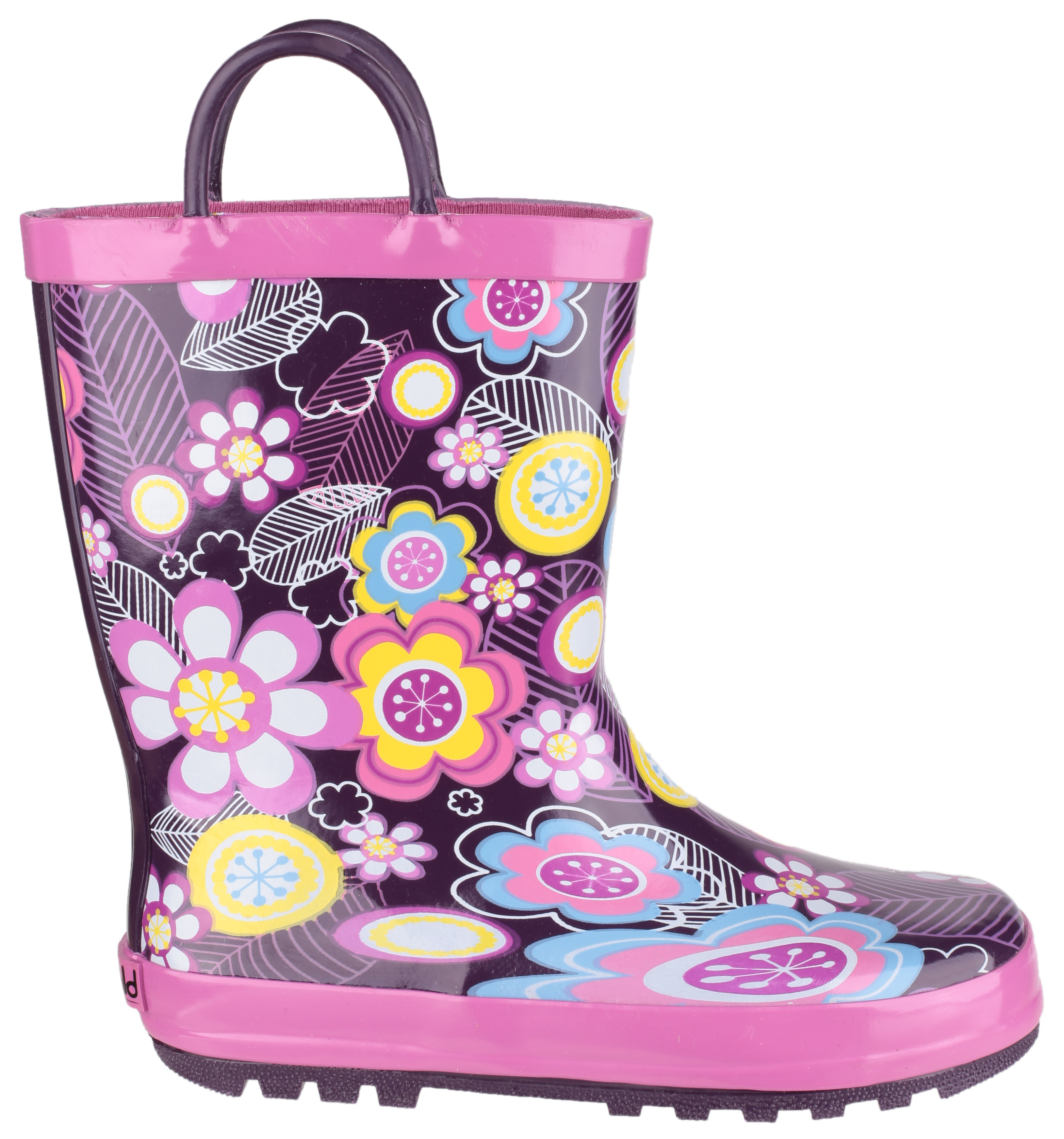 Personalised Children Flower Wellington Boots