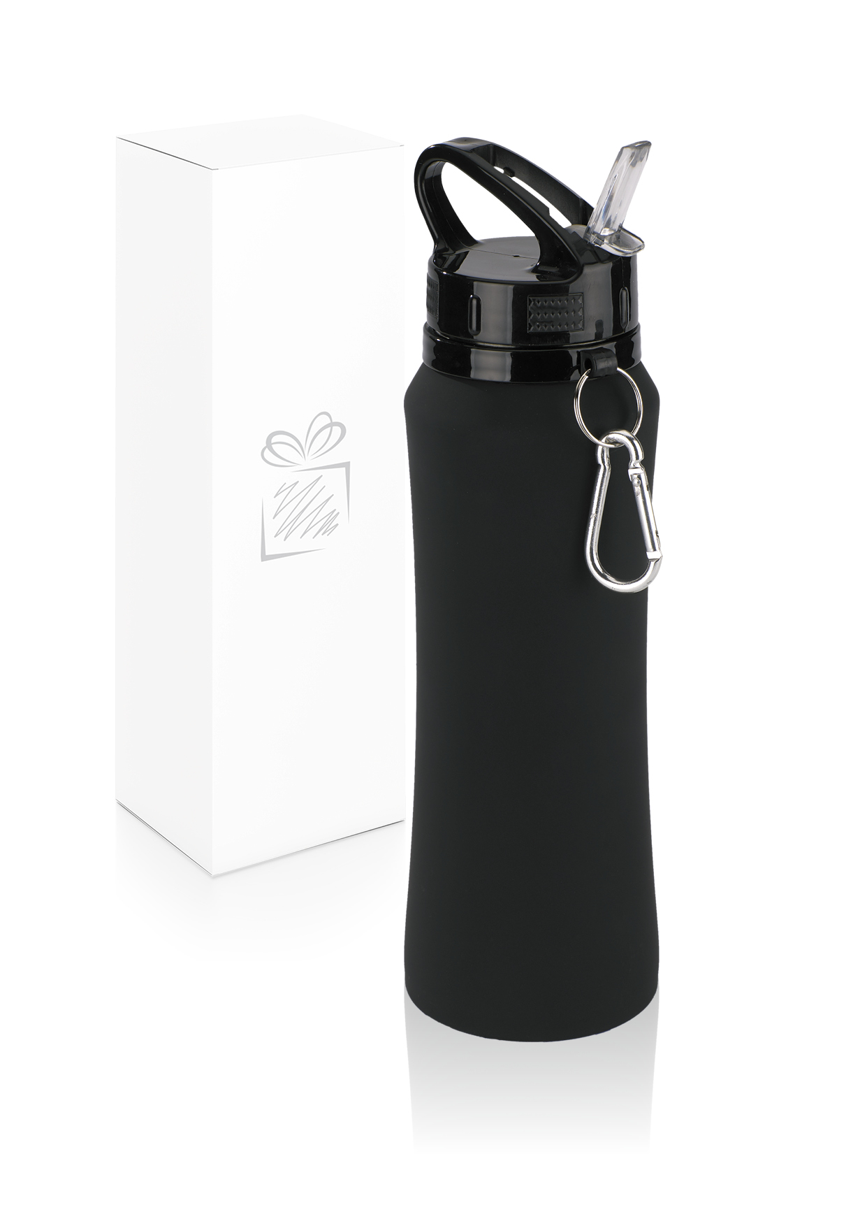 Branded PAINTURISSIMO WATER BOTTLE WITH METAL HOOK 700ML